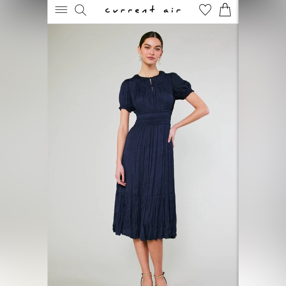 Current Air Pleated Midi Dress